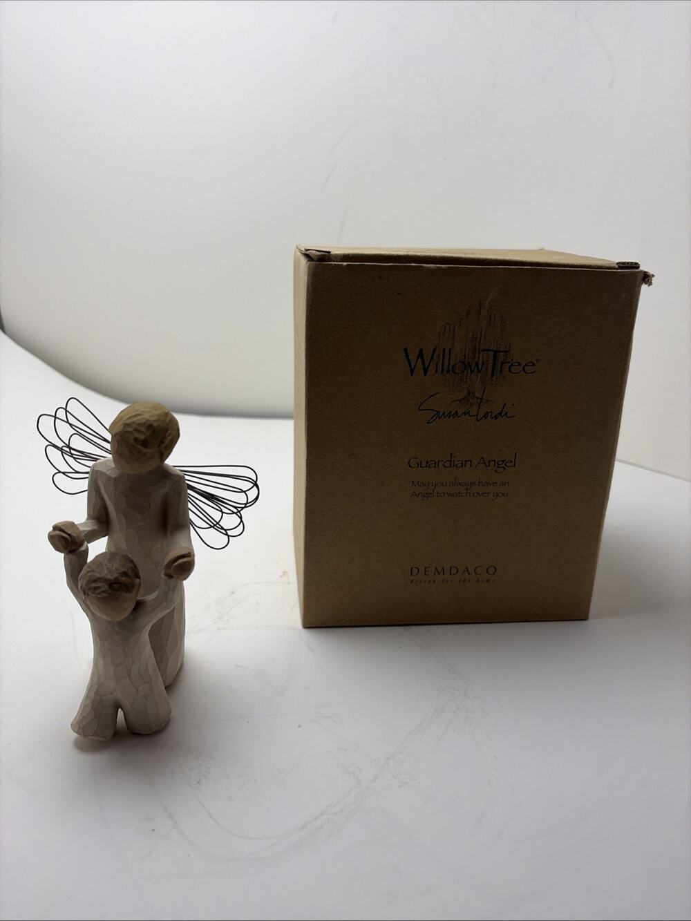 Willow Tree Guardian Angel Figurine By Susan Lordi Demdaco 2000 Angel with Child